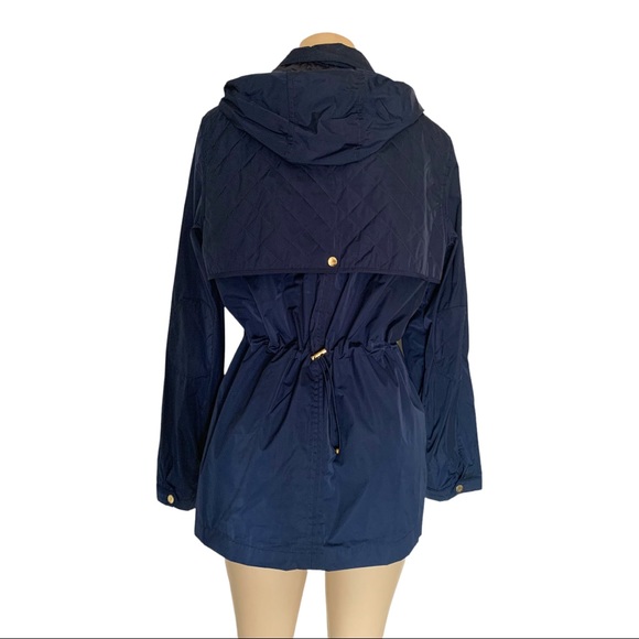 Denver Hayes Windbreaker Lightweight Utility Sport Jacket Hooded Cinch Waist - Picture 3 of 10